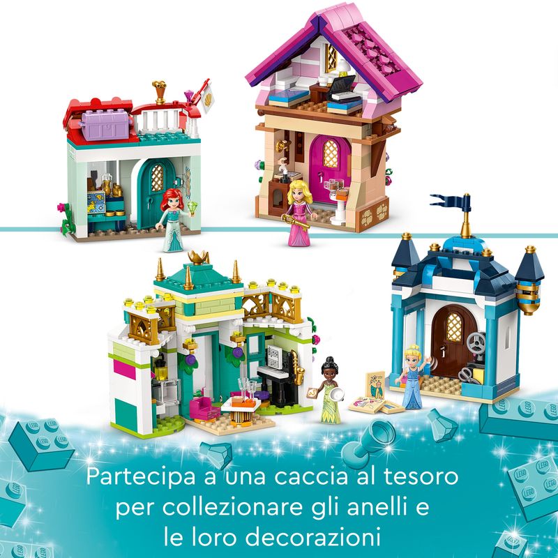 LEGO-Disney-Princess-43246-l-Avventura-al-Mercato-Principesse-Disney-Giochi-Bambini-6--Citta--da-Costruire-e-4-Mini-Bamboline