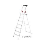 Hailo-Scala-7-Gradini-Alluminio-Doppia-Forbice-Portautensili-Scaletta-Da-Interno