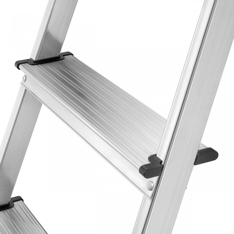 Hailo-Scala-7-Gradini-Alluminio-Doppia-Forbice-Portautensili-Scaletta-Da-Interno