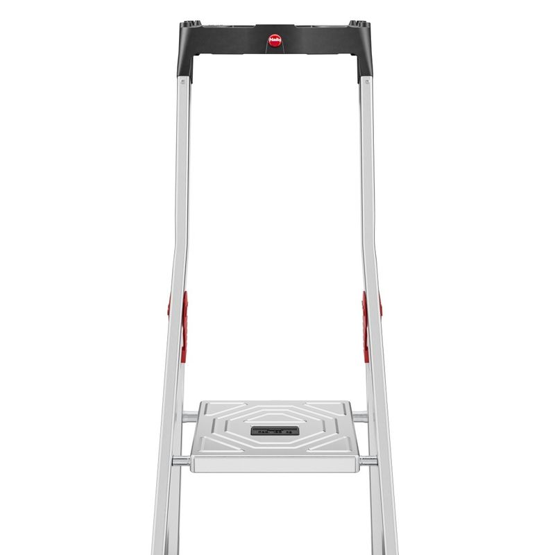 Hailo-Scala-7-Gradini-Alluminio-Doppia-Forbice-Portautensili-Scaletta-Da-Interno