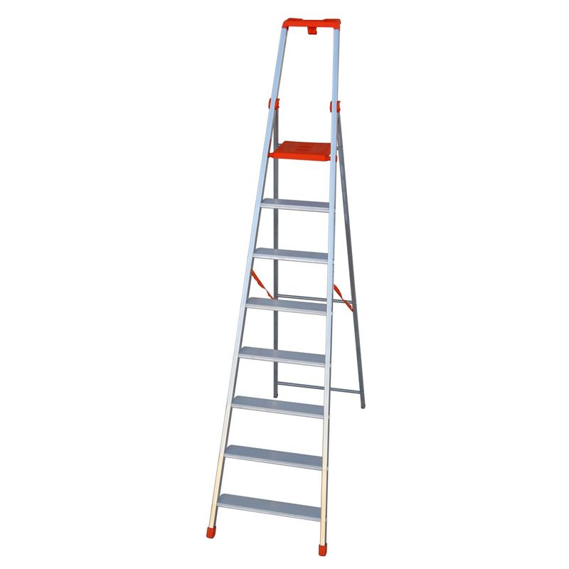 Facal-Scala-8-Gradini-Alluminio-Doppia-a-Forbice-Professionale-Scaletta-Interno