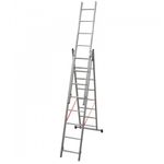 Facal Stilo Scala Alluminio 3x8 Gradini Scaletta Allungabile Telescopica Cinte