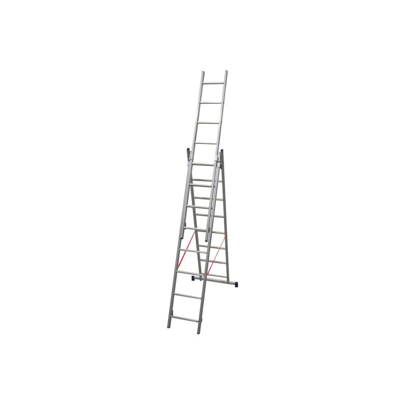 Facal-Stilo-Scala-Alluminio-3x8-Gradini-Scaletta-Allungabile-Telescopica-Cinte