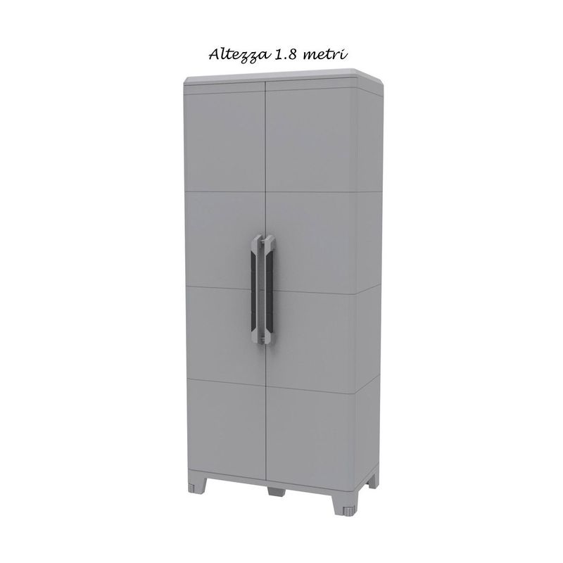 Armadio-da-Esterno-2-Ante-in-Pvc-Resina-Tuttopiani-con-Ripiano-Mobile-Modulare