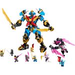 LEGO Ninjago 71775 MECH Samurai X di Nya, Serie TV Crystallized con Action Figure e 9 Minifigure