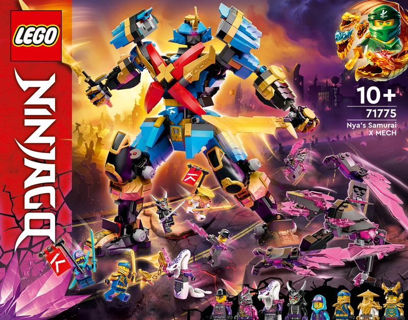 LEGO-Ninjago-71775-MECH-Samurai-X-di-Nya-Serie-TV-Crystallized-con-Action-Figure-e-9-Minifigure-Giochi-per-Bambini-10--Anni