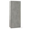 Kit-Armadio-2-Ante-Grigio-Multiuso-Ufficio-Mobile-Ripiani-Camera-Letto-Cameretta