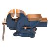 Morsa-Banco-Lavoro-Girevole-100-mm-Ganasce-Acciaio-Ghisa-Incudine-Professionale