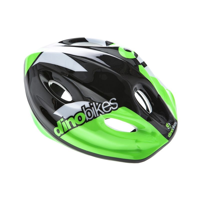 Casco-da-Bici-Bambino-Verde-Nero-Dino-Bike-Bimbo-Bicicletta-Pattini-Monopattino