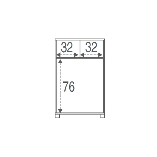 Settimino-Como-70-Grigio-Ossido-6-Cassetti-Cassettiera-Camera-Letto-Mobile
