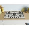 Candy-Timeless-CHW74WX-Acciaio-inossidabile-Da-incasso-75-cm-Gas-5-Fornello-i-