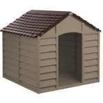 Cuccia-per-Cani-in-Resina-Taglia-Grande-Giardino-con-Pavimento-Interno-Plastica