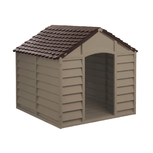 Cuccia-per-Cani-in-Resina-Taglia-Grande-Giardino-con-Pavimento-Interno-Plastica