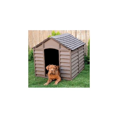 Cuccia-per-Cani-in-Resina-Taglia-Grande-Giardino-con-Pavimento-Interno-Plastica