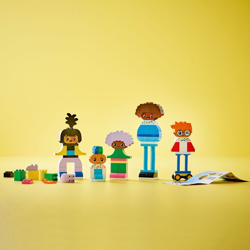 LEGO-DUPLO-10423-Persone-da-Costruire-con-Grandi-Emozioni-Gioco-per-Bambini-3--Anni-in-su-con-71-mattoncini-e-5-Personaggi