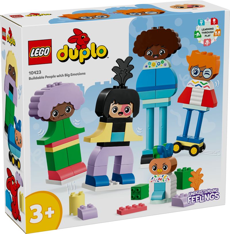 LEGO-DUPLO-10423-Persone-da-Costruire-con-Grandi-Emozioni-Gioco-per-Bambini-3--Anni-in-su-con-71-mattoncini-e-5-Personaggi