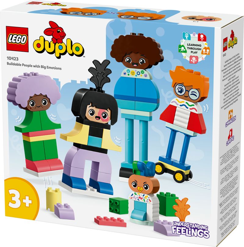 LEGO-DUPLO-10423-Persone-da-Costruire-con-Grandi-Emozioni-Gioco-per-Bambini-3--Anni-in-su-con-71-mattoncini-e-5-Personaggi