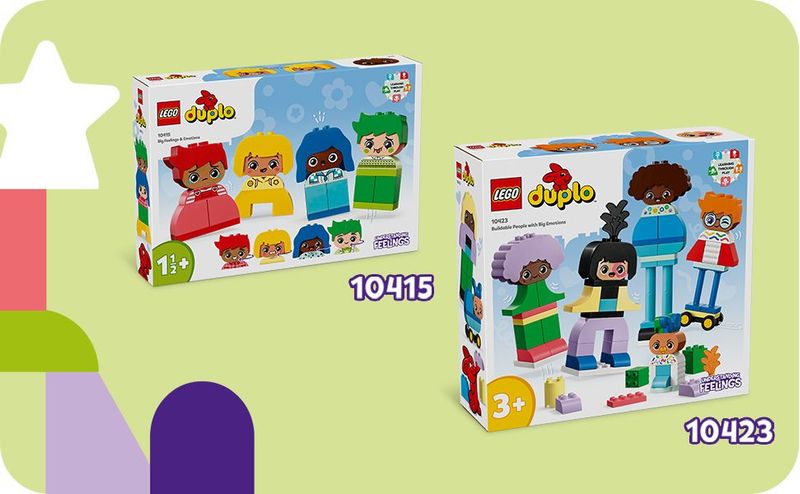 LEGO-DUPLO-10423-Persone-da-Costruire-con-Grandi-Emozioni-Gioco-per-Bambini-3--Anni-in-su-con-71-mattoncini-e-5-Personaggi