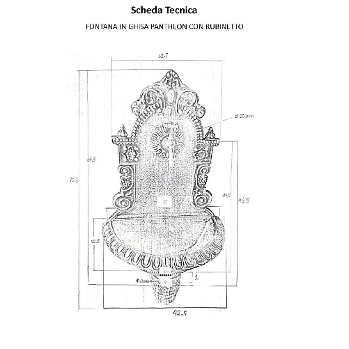 Fontana-da-Parete-Verde-in-Ghisa-Lavabo-a-Muro-Giardino-Lavandino-Rubinetto