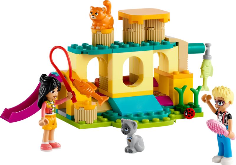 LEGO-Friends-42612-Avventure-nel-Parco-Giochi-dei-Gatti-Giocattolo-con-Animali-e-Mini-Bamboline-Giochi-per-Bambini-5--Anni