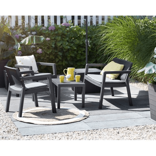 Keter-Salotto-Resina-Salottino-Divano-Poltrone-Tavolino-Caffe-Giardino-Esterno