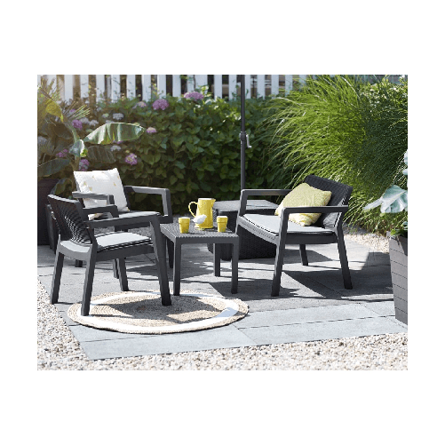 Keter-Salotto-Resina-Salottino-Divano-Poltrone-Tavolino-Caffe-Giardino-Esterno