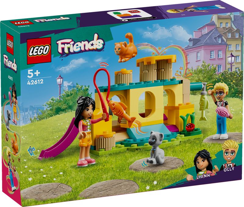 LEGO-Friends-42612-Avventure-nel-Parco-Giochi-dei-Gatti-Giocattolo-con-Animali-e-Mini-Bamboline-Giochi-per-Bambini-5--Anni