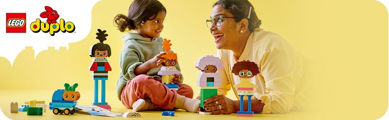 LEGO-DUPLO-10423-Persone-da-Costruire-con-Grandi-Emozioni-Gioco-per-Bambini-3--Anni-in-su-con-71-mattoncini-e-5-Personaggi