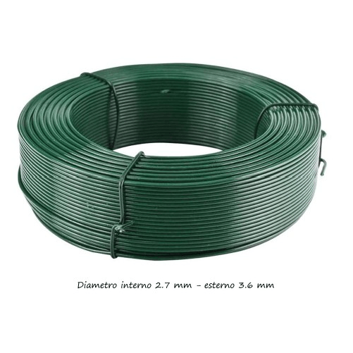 Filo-Plastificato-in-Acciaio-800-metri-3.6-mm-Tensione-Bobina-Rete-da-Recinzione