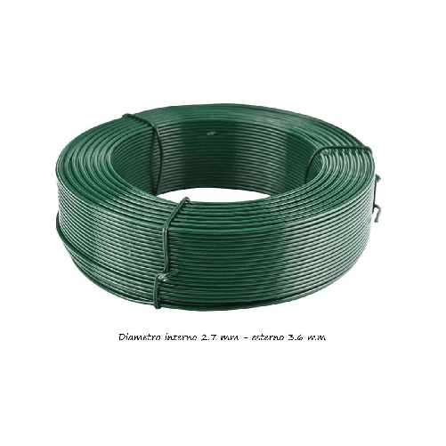 Filo-Plastificato-in-Acciaio-800-metri-3.6-mm-Tensione-Bobina-Rete-da-Recinzione