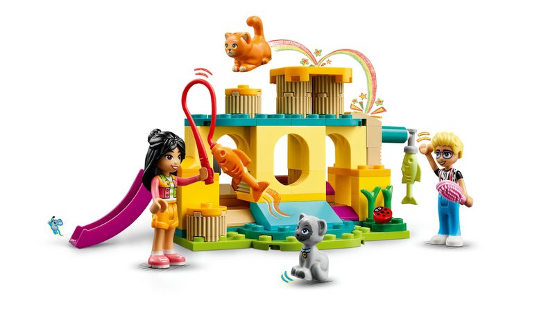 LEGO-Friends-42612-Avventure-nel-Parco-Giochi-dei-Gatti-Giocattolo-con-Animali-e-Mini-Bamboline-Giochi-per-Bambini-5--Anni