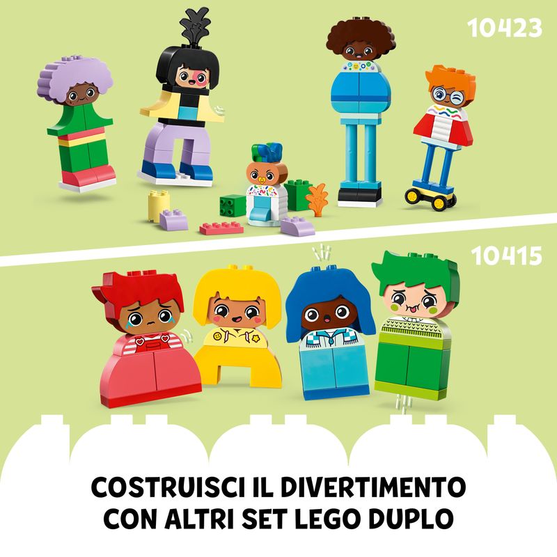 LEGO-DUPLO-10423-Persone-da-Costruire-con-Grandi-Emozioni-Gioco-per-Bambini-3--Anni-in-su-con-71-mattoncini-e-5-Personaggi