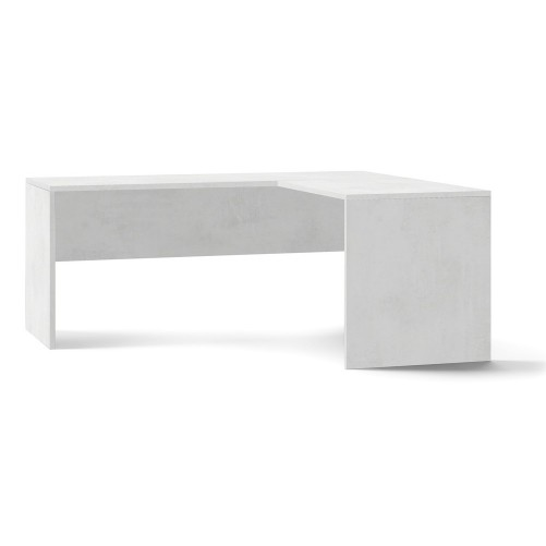 Tavolo Scrivania Angolare 180x170 Ossido Bianco Moderna Angolo Ufficio Porta Pc