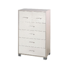 Settimino-Alto-Como-70-Bianco-Olmo-6-Cassetti-Cassettiera-Camera-da-Letto-Mobile