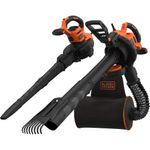 Aspiratore e Soffiatore Black&amp;Decker con Sacco per Foglie e Rastrello