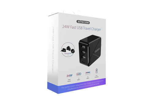 Sitecom-CH-013-Caricabatterie-24W-Fast-Usb-Travel-Charger