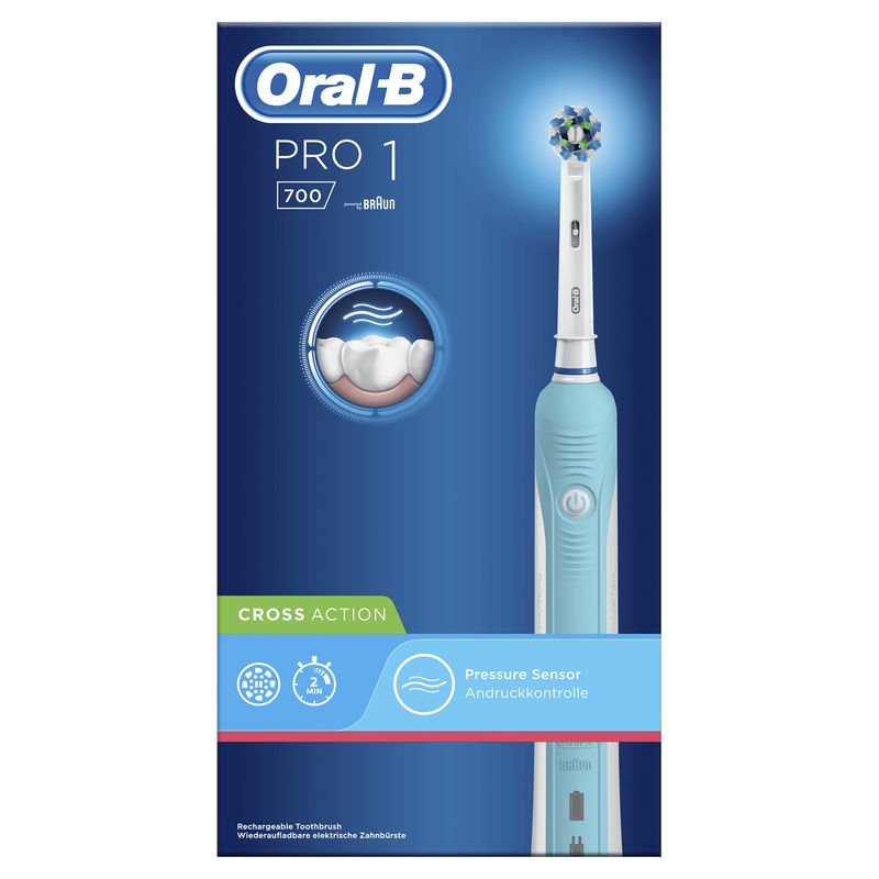 Braun-Oral-B-Pro-700-Crossaction-Adulto-Spazzolino-Rotante-Oscillante-Blu-Bianco