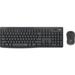 Logitech MK295 Silent Wireless Combo tastiera Mouse incluso Ufficio USB QWERTY Nordic Grafite