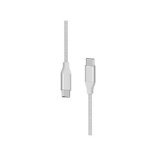 Xlayer-PREMIUM-Metallic-Cavo-USB-C-a-Tipo-C-1.5mt-Argento