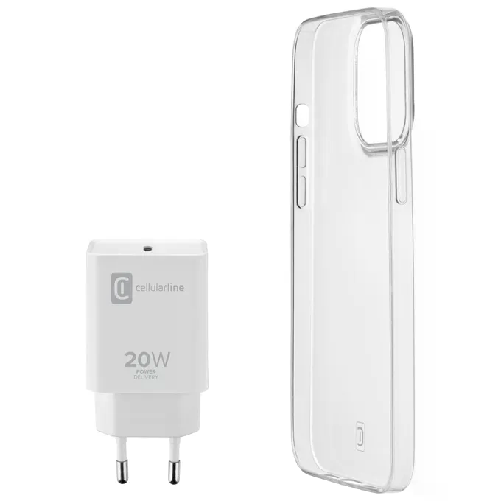Cellular-Line-iPhone-13-Kit-di-Accessori-per-la-Ricarica-e-la-Protezione-Bianco-Trasparente