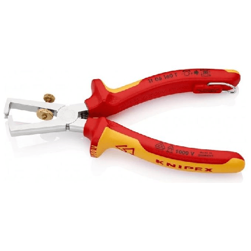 Knipex-11-06-160-T-pinza-crimpatrice-Strumento-combinato-Arancione-Rosso-Argento