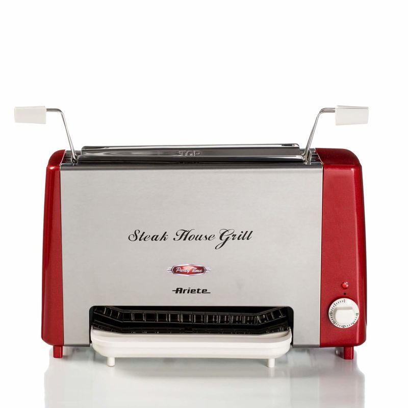 Ariete-730-Steak-House-Grill-Bistecchiera-e-Griglia-Verticale-1300W-Rosso-Acciaio