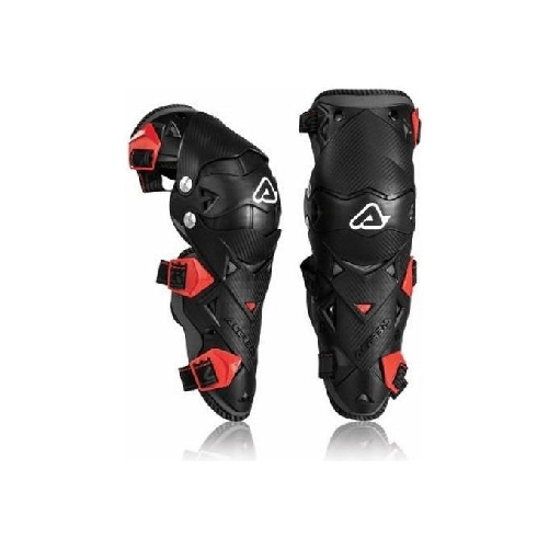 Acerbis-Coppia-Ginocchiere-snodate-Impact-EVO-3.0-nero-rosso