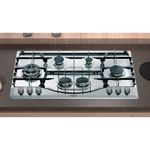 Hotpoint-PHN-962-TS-IX-HA-Acciaio-inossidabile-Da-incasso-90-cm-Gas-6-Fornello-i-