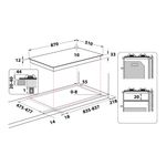 Hotpoint-PHN-962-TS-IX-HA-Acciaio-inossidabile-Da-incasso-90-cm-Gas-6-Fornello-i-