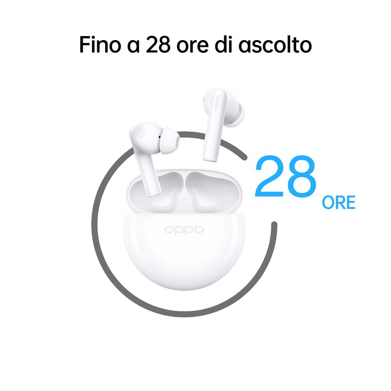 Oppo-Enco-Buds2-Auricolari-True-Wireless-Bluetooth-5.2-In-Ear-Noise-Reduction-Comandi-Touch-Moonlight-White