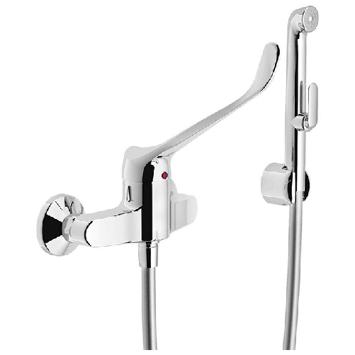 Nobili-Rubinetteria-11130-3C-Miscelat.-Doccia-Esterno-Con-Duplex-Con-Leva-Clinica-Cromo