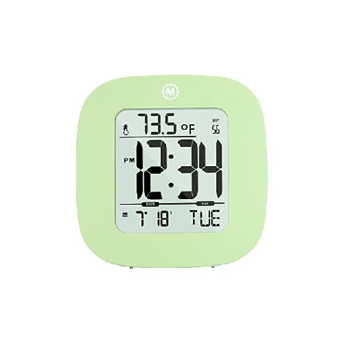Marathon-Cl030058gr-Sveglia-Digitale-da-Comodino-con-Ripetizione-Snooze-Verde