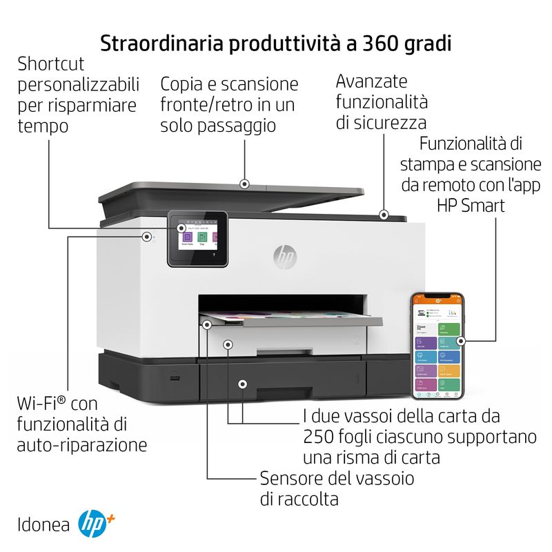 HP-OfficeJet-Pro-Stampante-multifunzione-HP-9022e-Colore-Stampante-per-Piccoli-uffici-Stampa-copia-scansione-fax-HP--Idoneo-per-HP-Instant-Ink-alimentatore-automatico-di-documenti-Stampa-fronte-retro