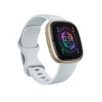 Fitbit Sense 2 1.58'' GPS Sport salute Chiamate Notifiche Blue Mist-Soft Gold